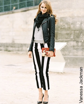 pantalon rayures verticales