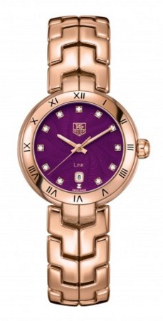 montre tag heuer or rose