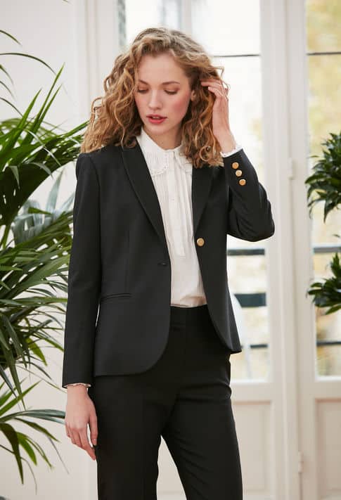 tailleur noir feminin claudie pierlot